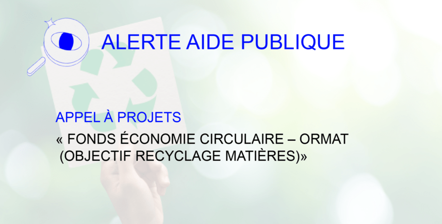 Appel à projet Ormat